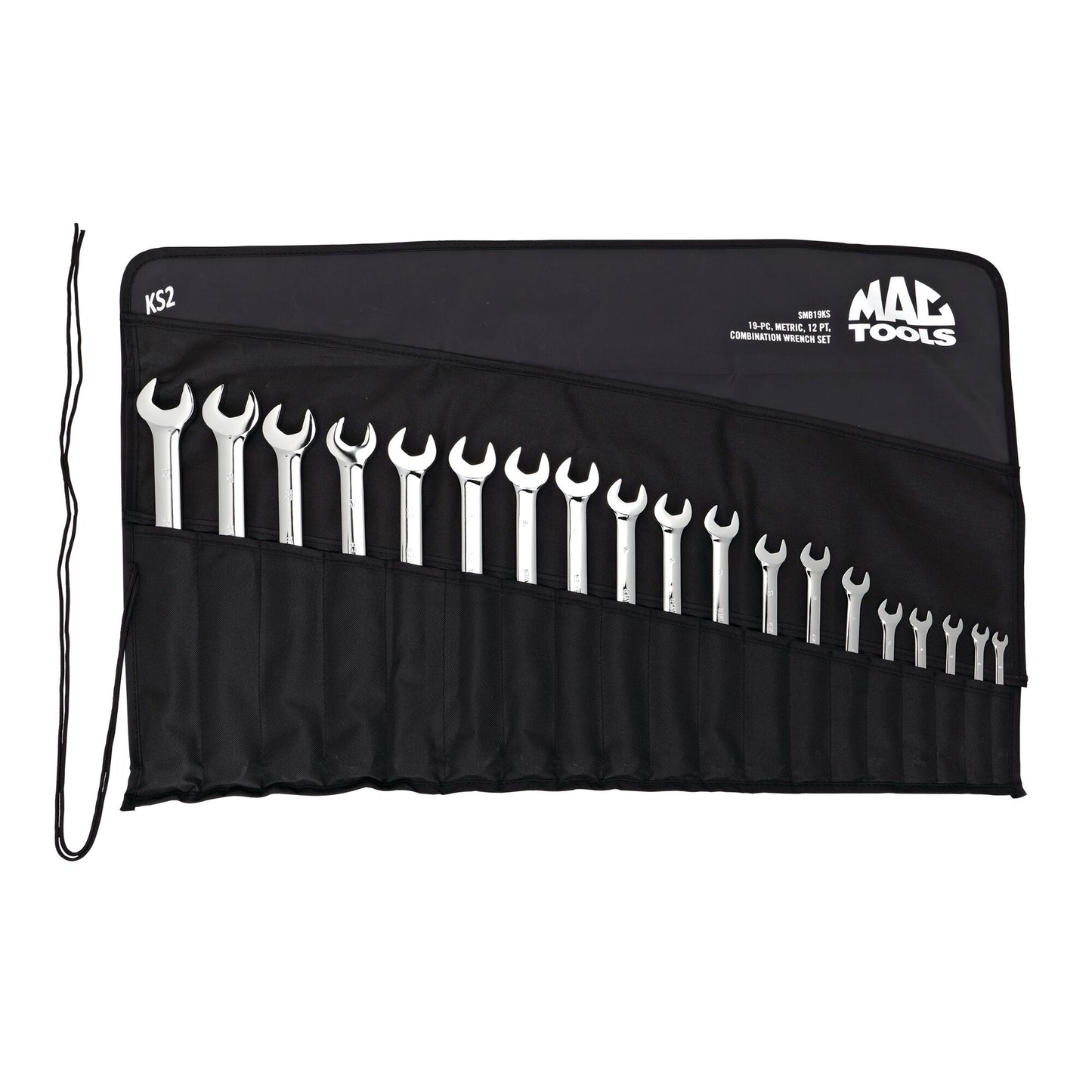 19-PC. Metric Knuckle Saver Combination Wrench Set - 12-PT.