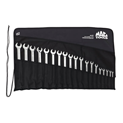 19-PC. Metric Knuckle Saver Combination Wrench Set - 12-PT.