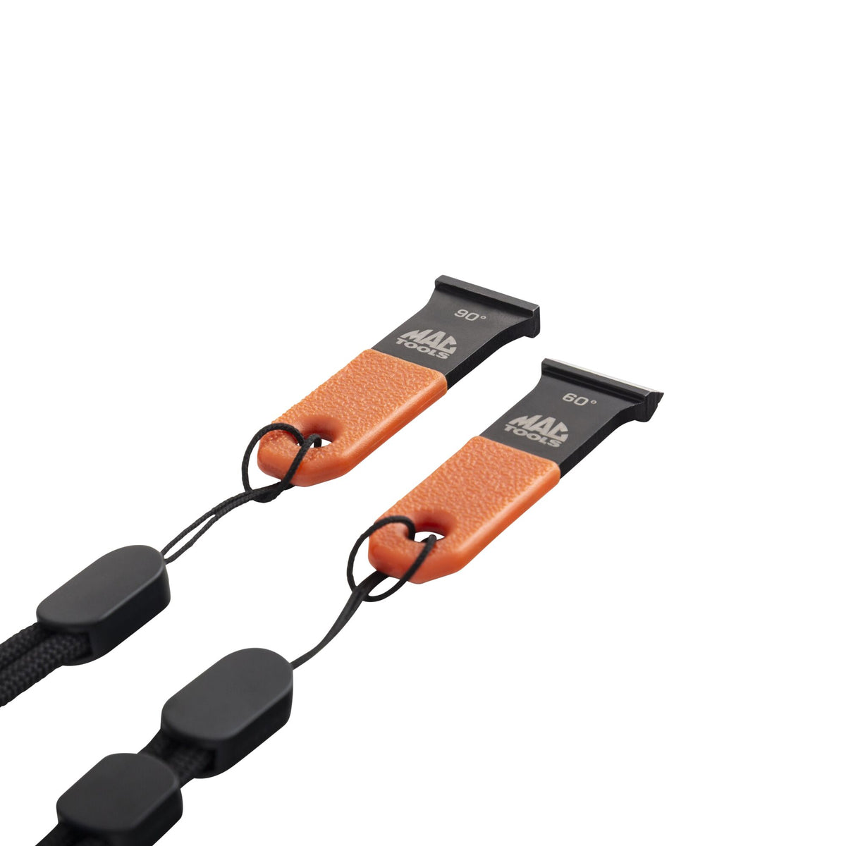 2pc Mini Carbide Scraper Set - Orange