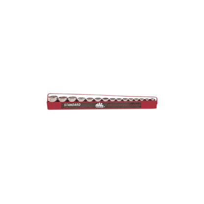 15-PC. 1/2" Drive SAE Socket Set - 6-PT.