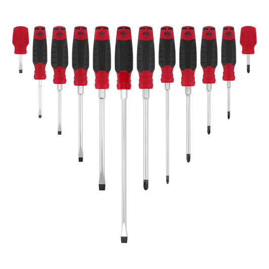 12-PC.  Mac-Grip Combination Screwdriver Set - Red