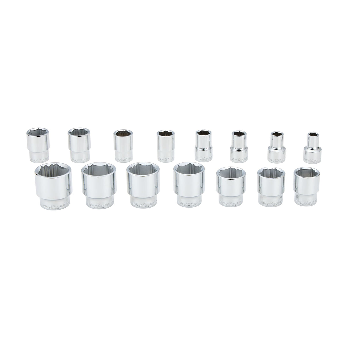 15-PC. 1/2" Drive Standard SAE R.B.R.T.™ Socket Set