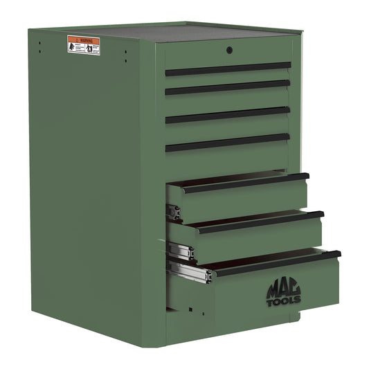 Macsimizer® 7-Drawer Side Box - Olive Green