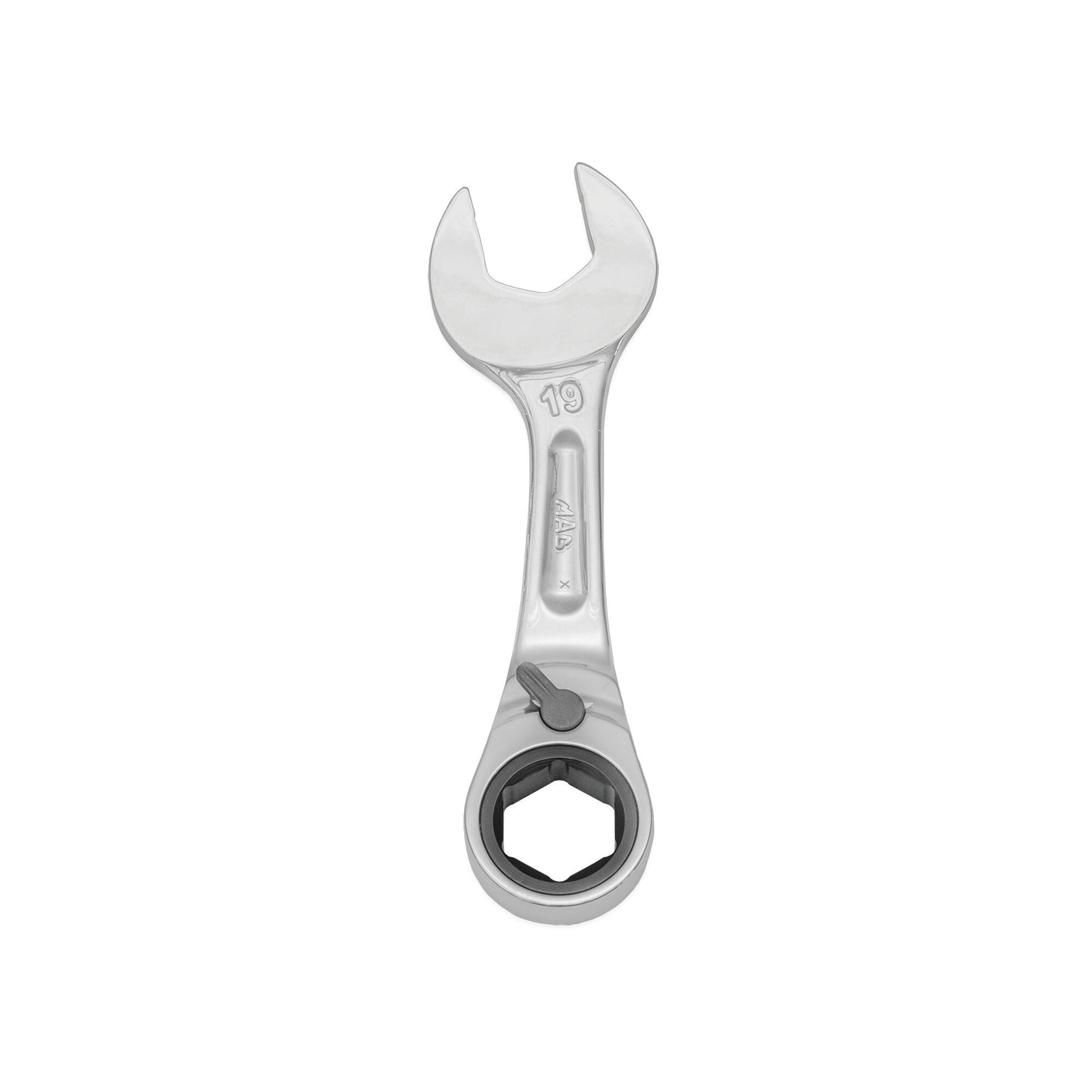 Stubby Offset Ratcheting Wrench 19mm - 6-PT.
