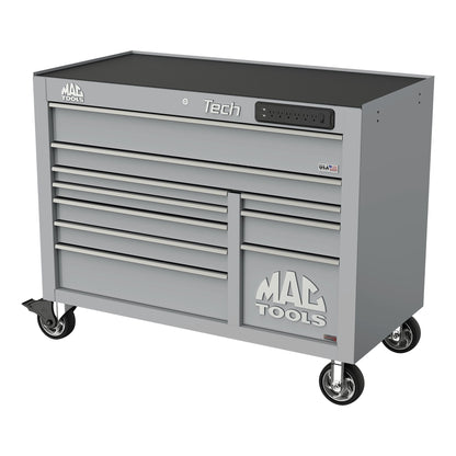 Tech™ Series 10-Drawer Workstation with PowerTech™ Drawer - Mica Gray