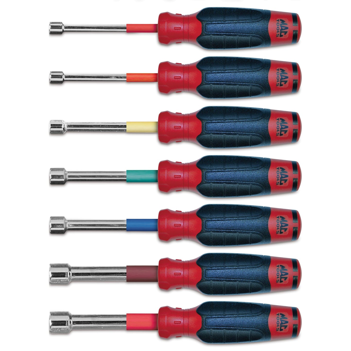 7-PC. Mac-Grip™ SAE Nut Driver Set - Red