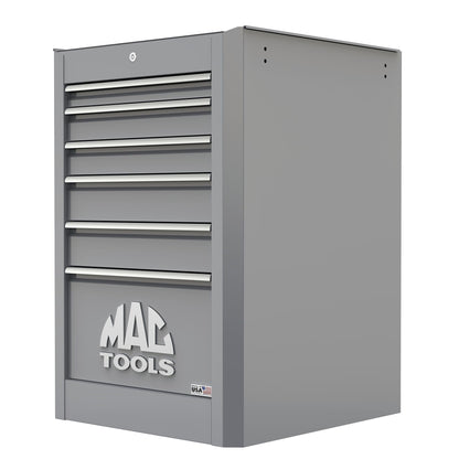 Macsimizer® 6-Drawer Side Box with PowerTech™ Drawer - Mica Gray