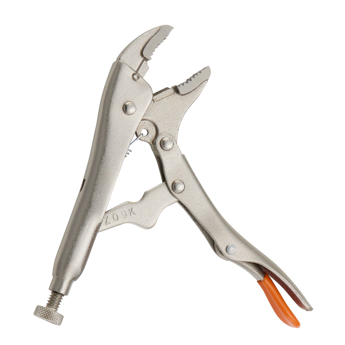 5" Curved Jaw Trigger Release Locking Pliers - Orange