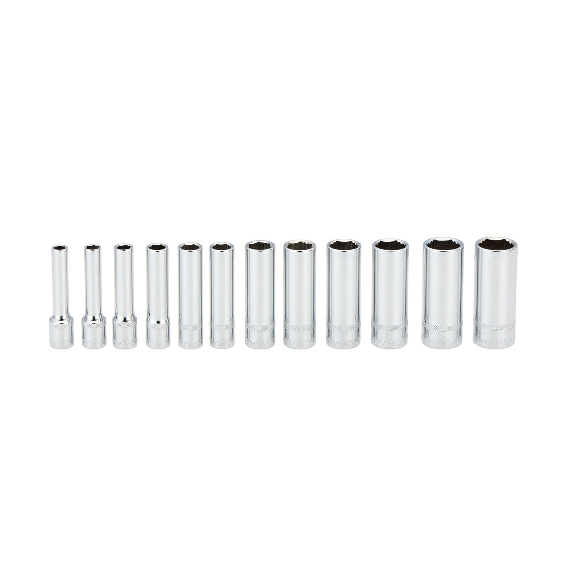 12-PC. 1/4" Drive Deep Metric R.B.R.T.™ Socket Set