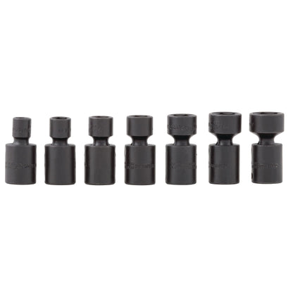 Socket Set, Universal Impact SAE in Metal Tray 3/8" Drive - 7-PC.