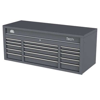 Tech™ Series 15-Drawer Top Chest - Carbon Gray