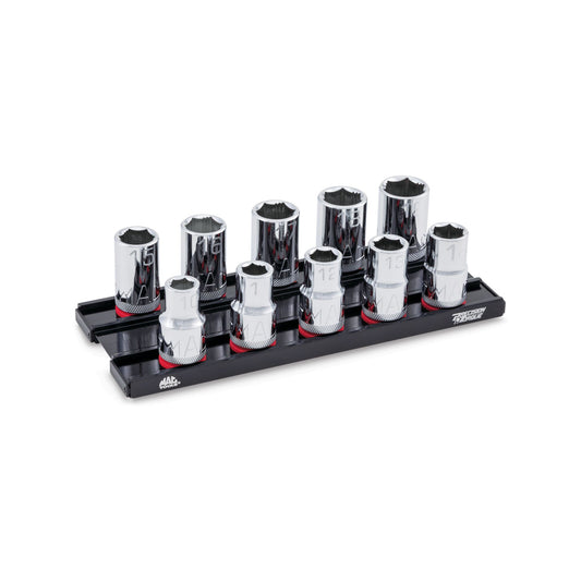 10-PC. 1/2" Drive Metric Socket Set - 6-PT.