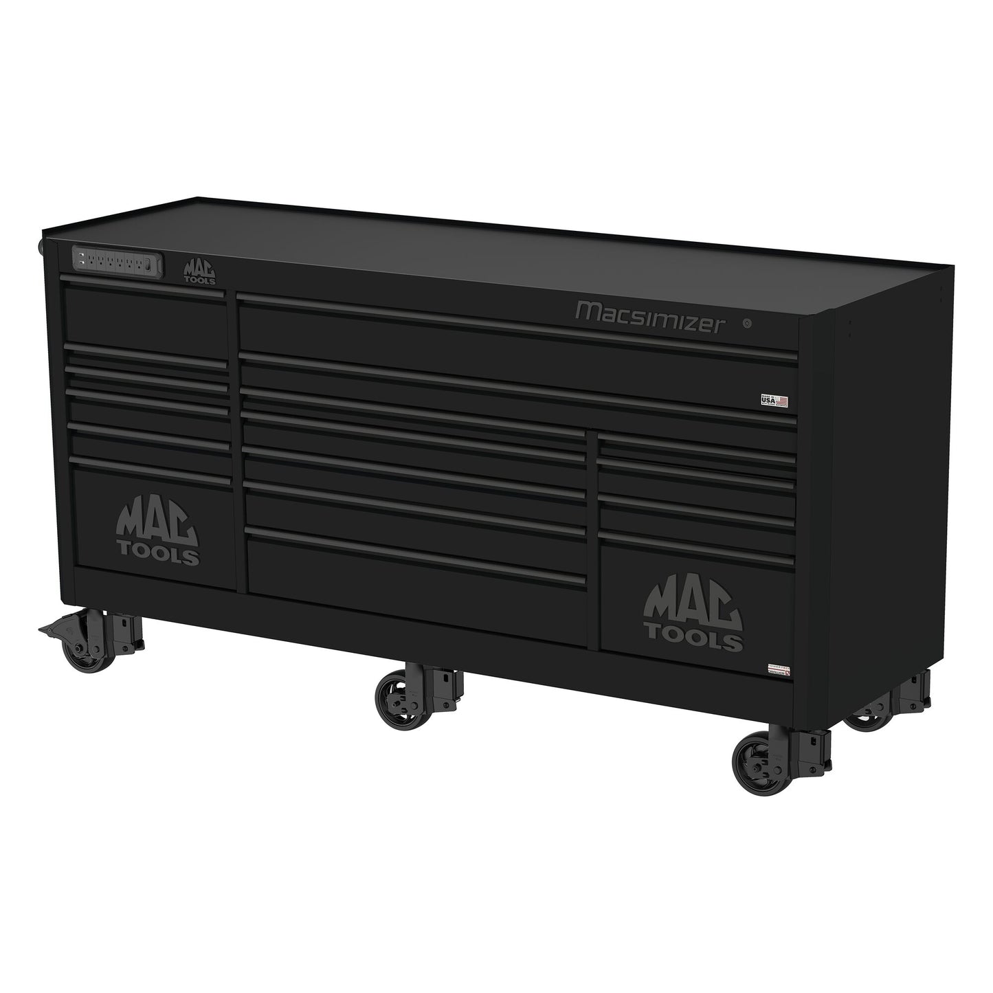 Macsimizer® 17-Drawer Workstation - Flat Black