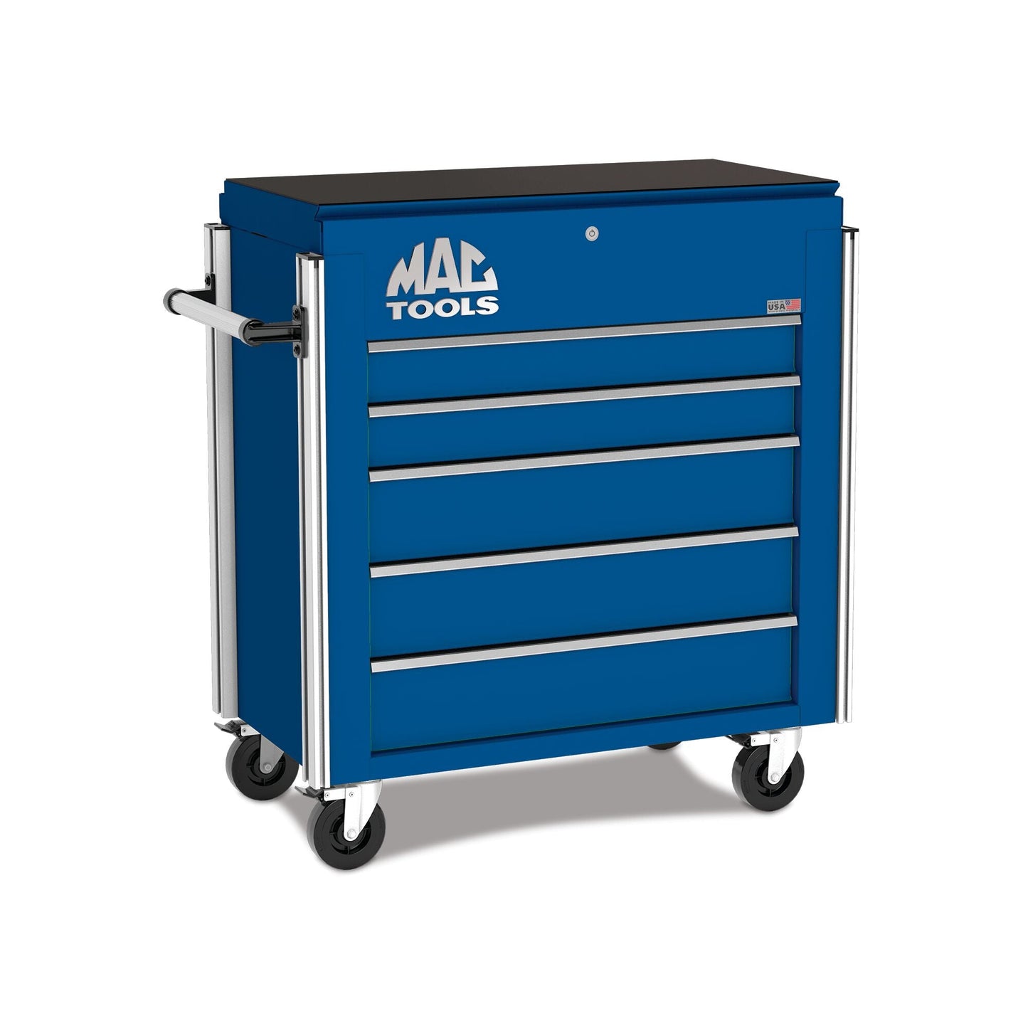 5-Drawer Utility Cart w/ Full Lid - Sapphire Blue