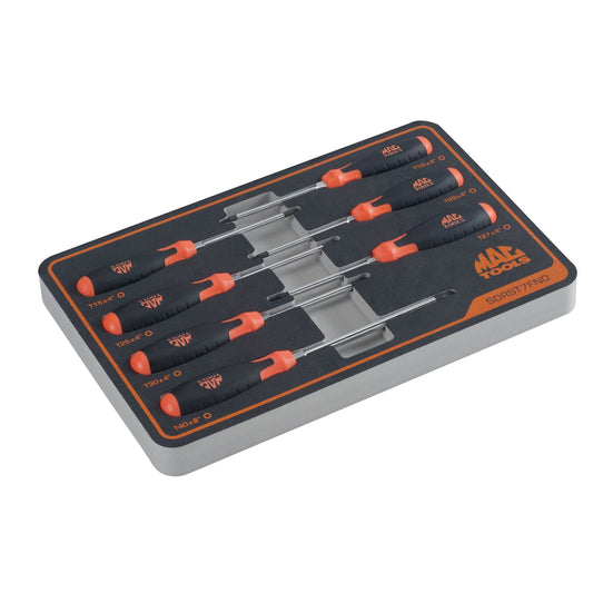 7-PC. Torx® Screwdriver Set in Foam – Orange