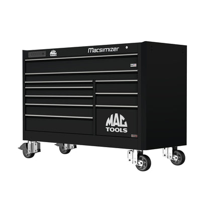 Macsimizer® Series 10-Drawer Workstation with PowerTech™ Drawer - Galaxy Black