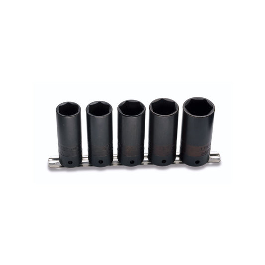 Socket Set, SAE Deep Thin Wall Impact - 5-PC.