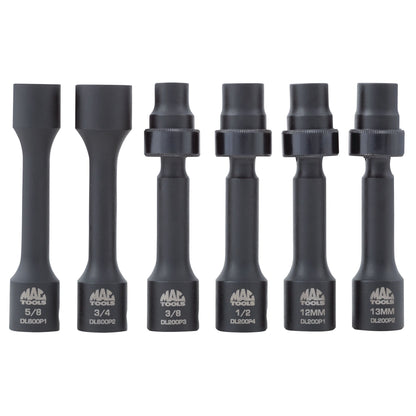 6-PC. 1/2" Drive Impact Driveline Socket Set - 12-PT.