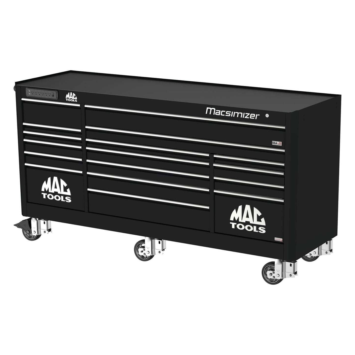 Macsimizer® 17-Drawer Workstation - Galaxy Black