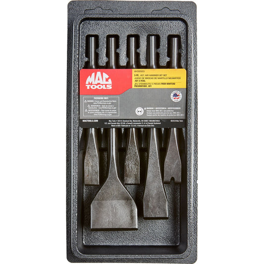 5-PC. .401 Shank Air Hammer Bit Set