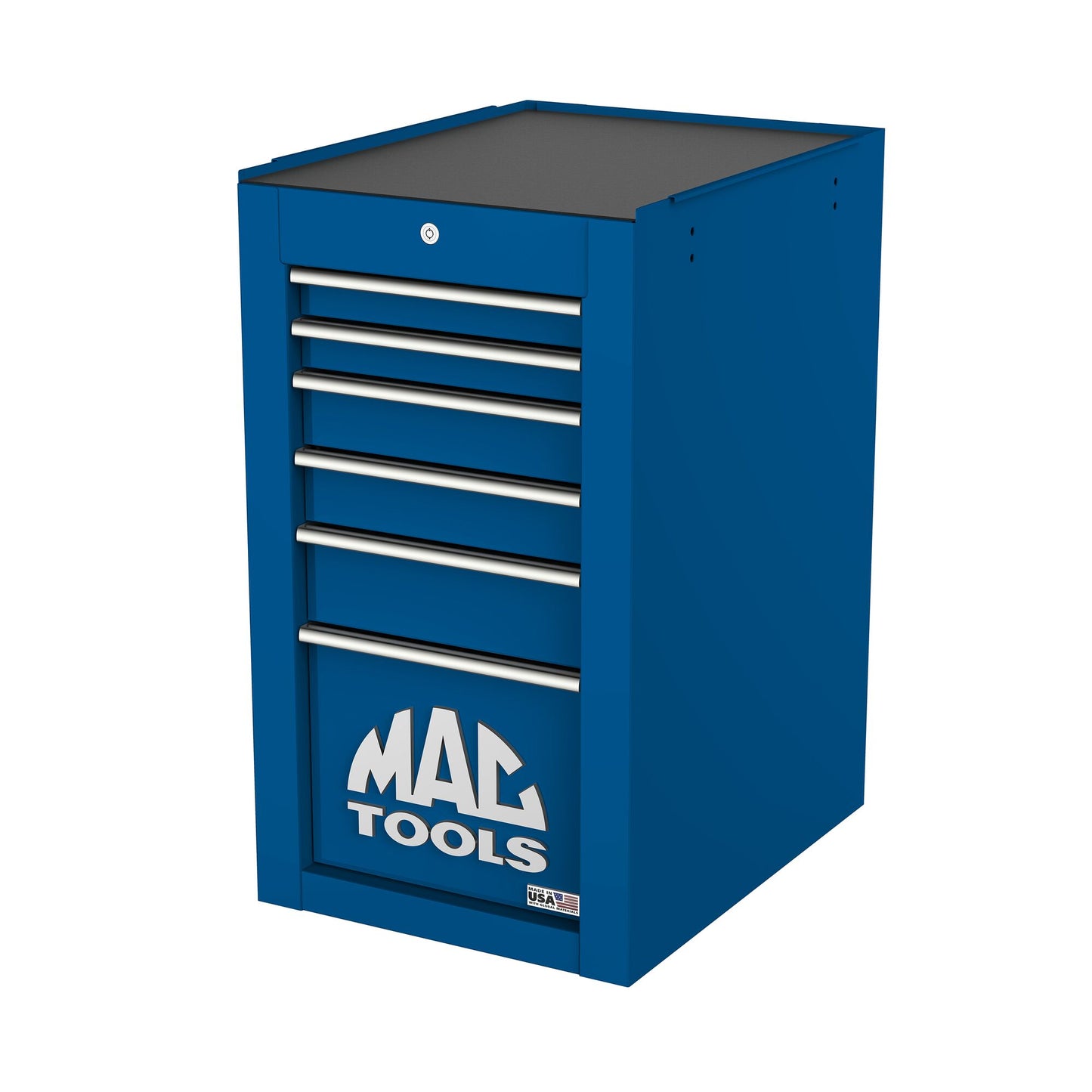 Tech™ Series 6-Drawer Side Cabinet with PowerTech™ Drawer - Sapphire Blue