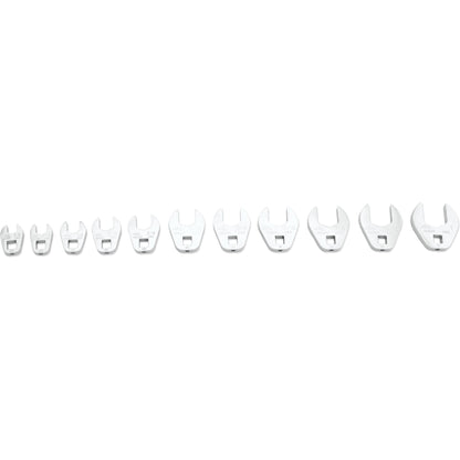 9-PC. 3/8” Drive SAE Long Open End Crowfoot Wrench Set