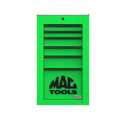 Tech™ Series 6-Drawer Side Cabinet with PowerTech™ Drawer - Lime Green