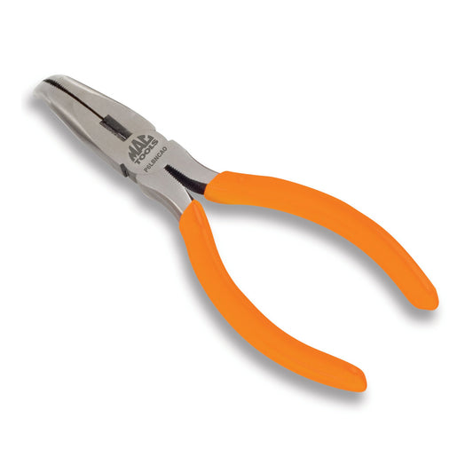 Bent Long-Nose Pliers with Cutter 6" - Orange