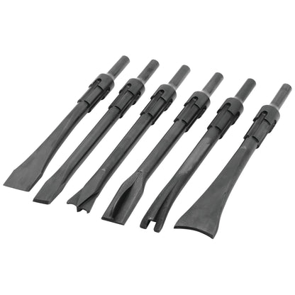 6-PC. Non-Turning .401 Shank Air Hammer Bit Set