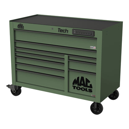 Tech™ Series 10-Drawer Workstation with PowerTech™ Drawer - Olive Green