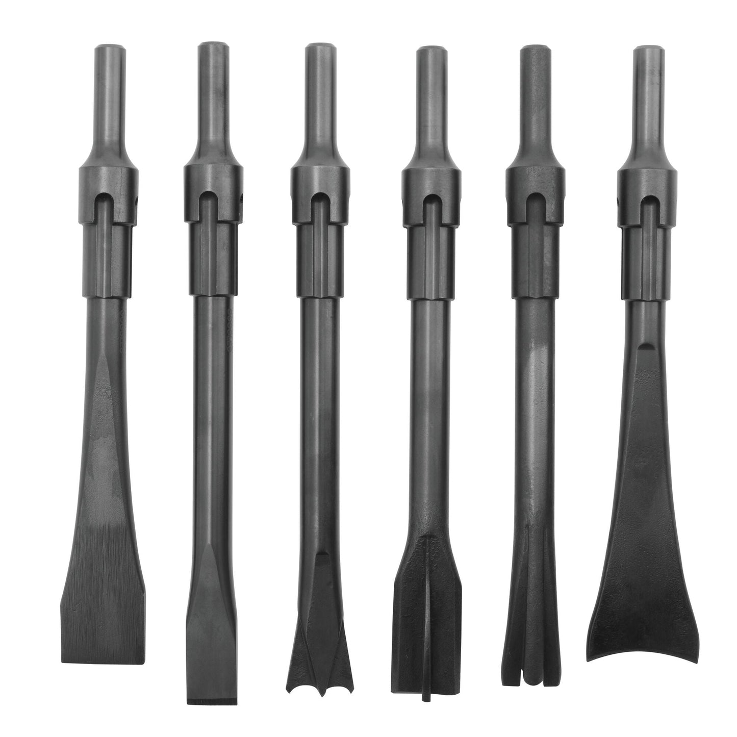 6-PC. Non-Turning .401 Shank Air Hammer Bit Set