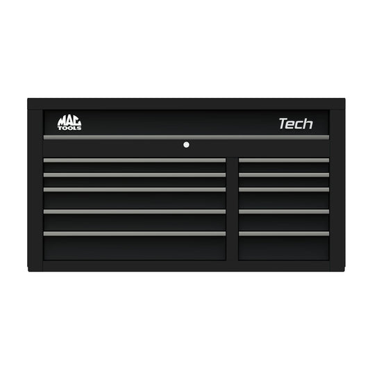 Tech™ Series 10-Drawer Top Chest - Flat Black