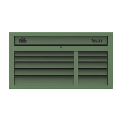 Tech™ Series 10-Drawer Top Chest - Olive Green