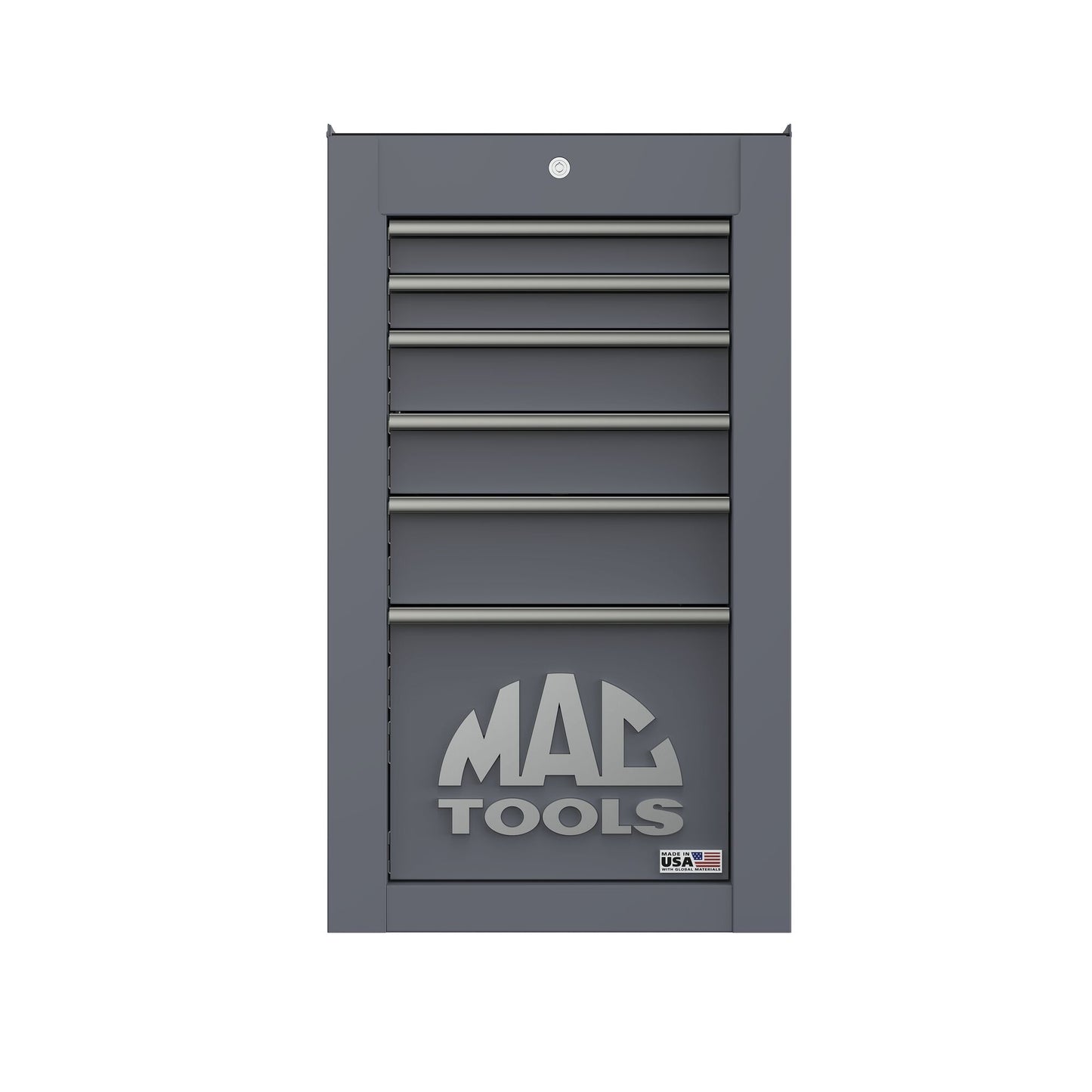 Tech™ Series 6-Drawer Side Cabinet with PowerTech™ Drawer - Carbon Gray