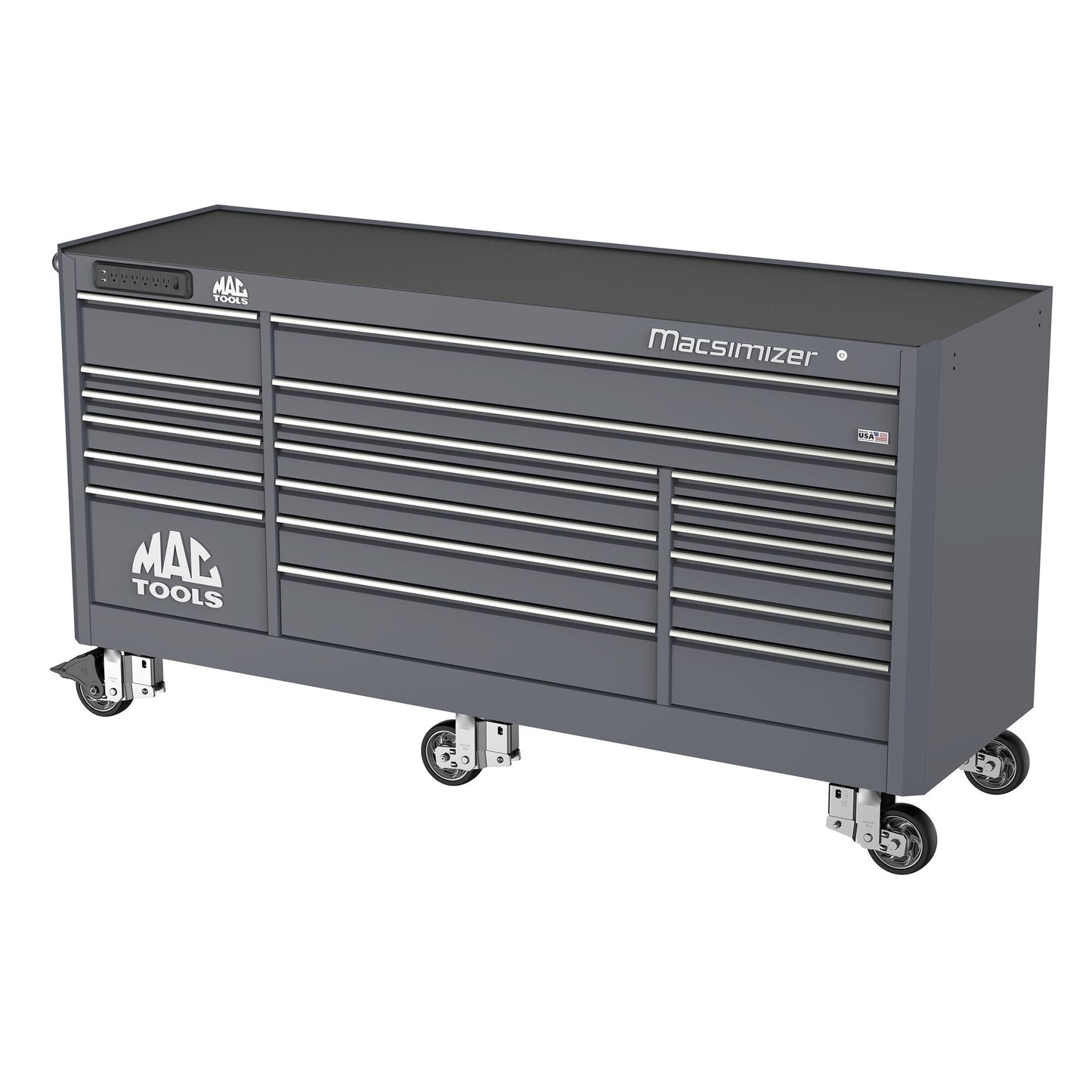 Macsimizer® 19-Drawer Workstation - Carbon Gray