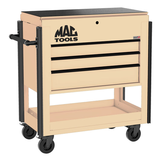 3-Drawer Utility Cart w/ Full Lid - Desert Tan