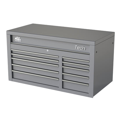 Tech™ Series 10-Drawer Top Chest - Mica Gray