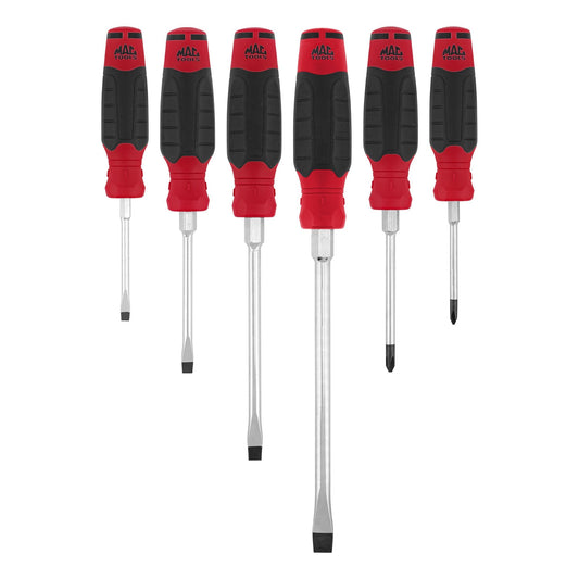 6-PC. Mac-Grip Combination Screwdriver Set - Red