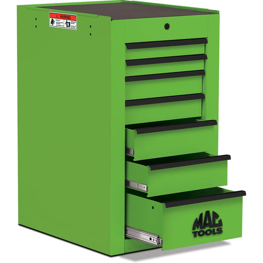 Tech™ Series 7-Drawer Side Cabinet - Lime Green