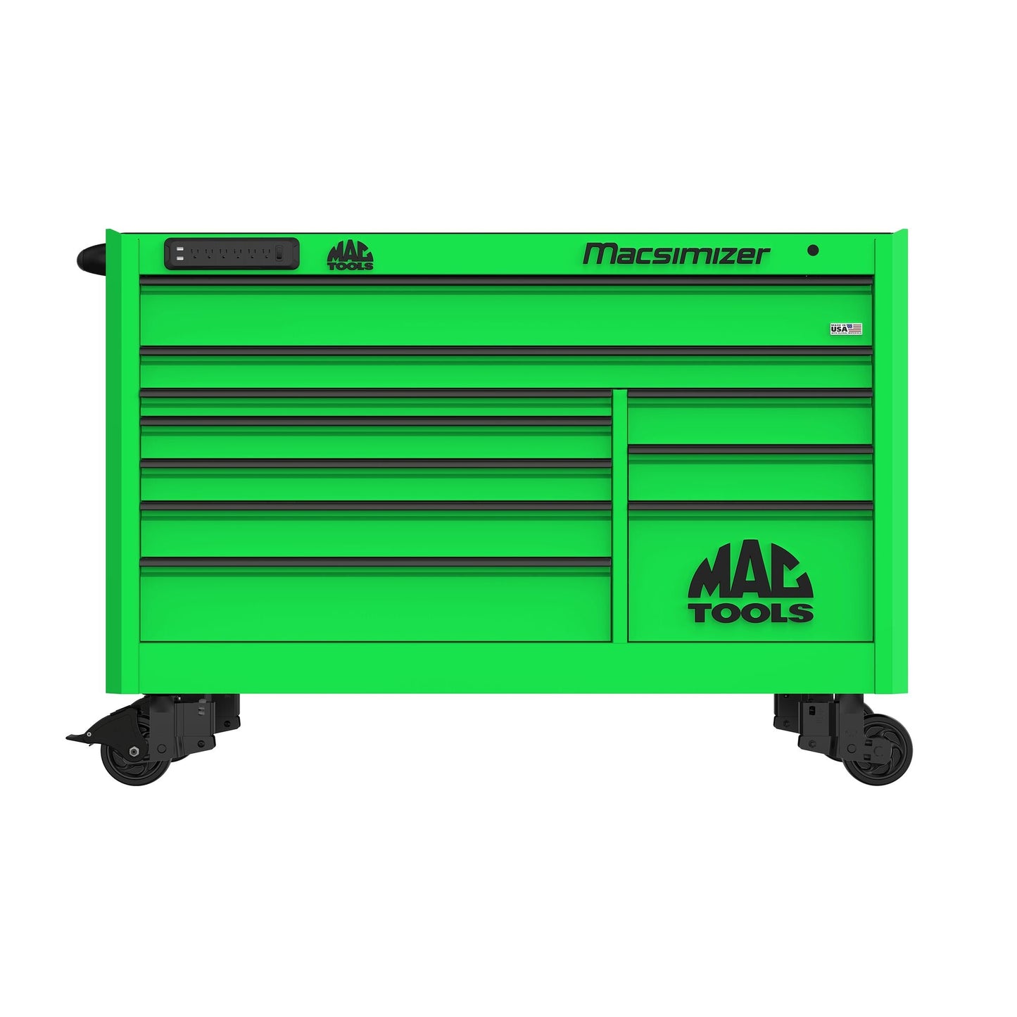 Macsimizer® 10-Drawer Workstation - Lime Green