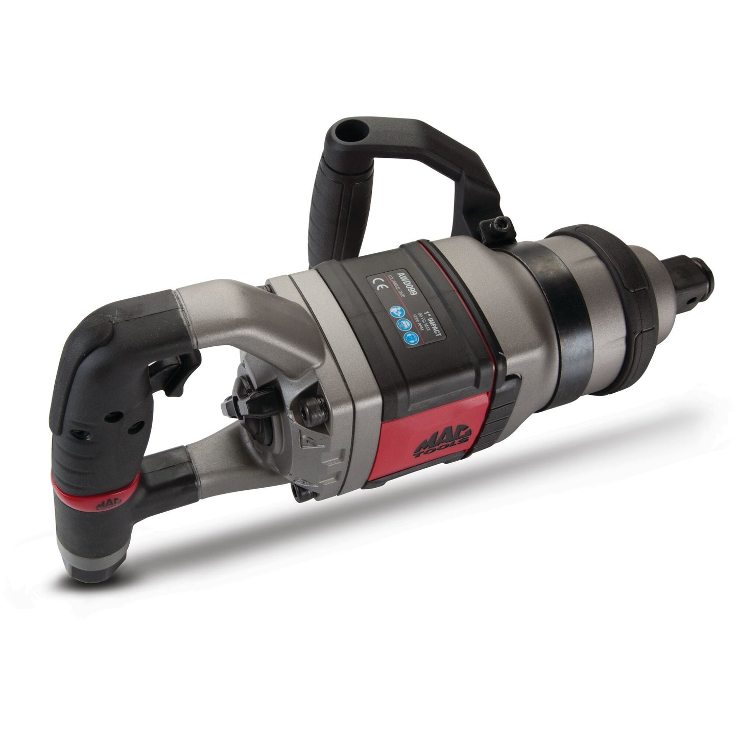 1" Drive D-Handle Air Impact Wrench w/Flush Anvil