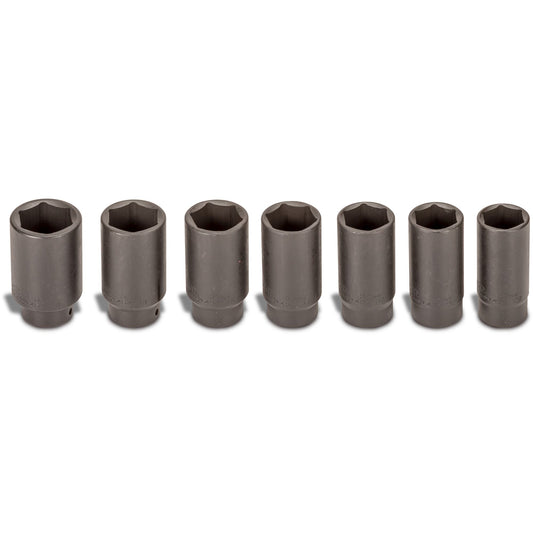 7-PC. 1/2" Drive Axle Nut Socket Set - 6-PT.