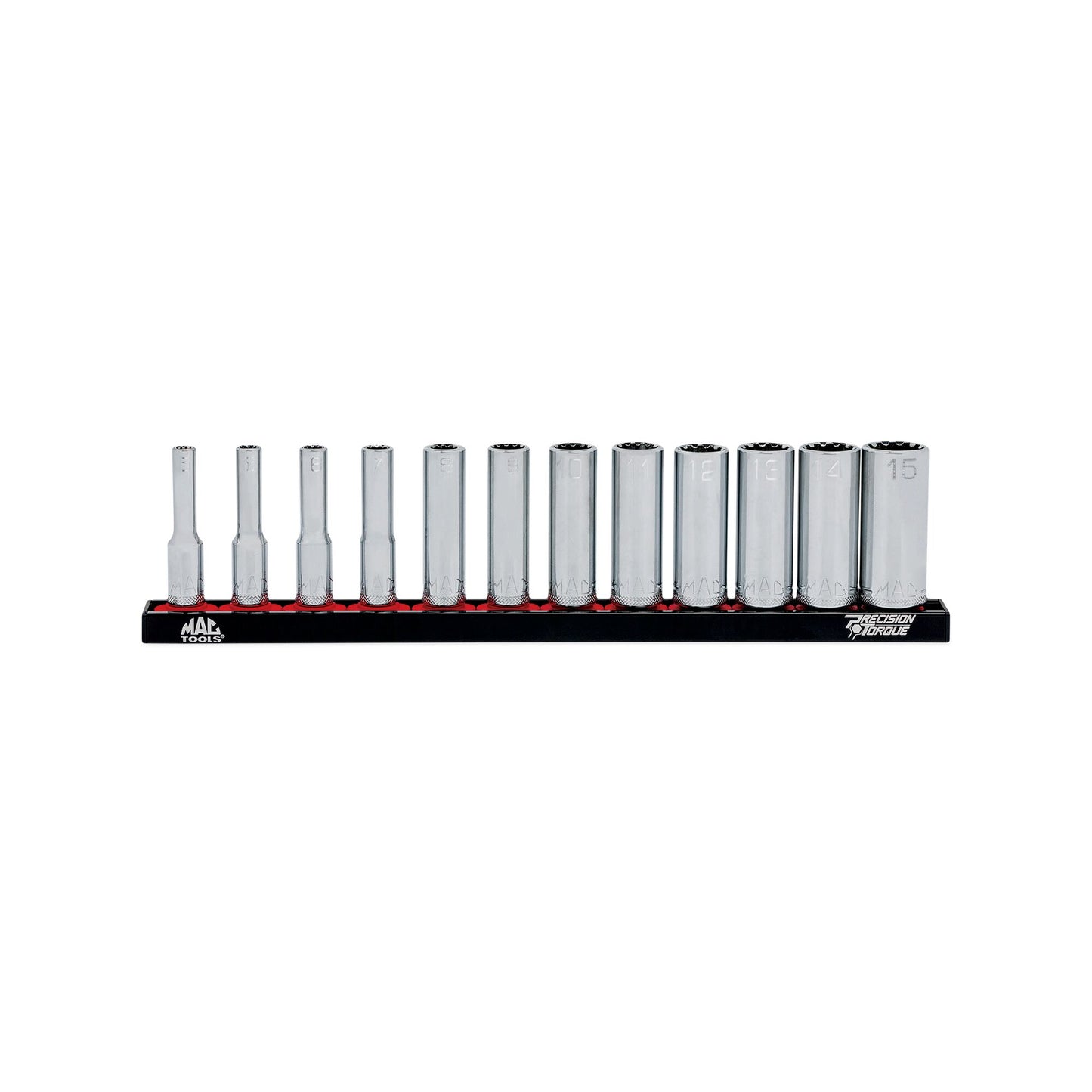 12PC. 1/4" Drive Deep Metric Spline Socket Set