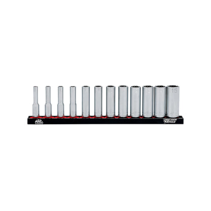 12PC. 1/4" Drive Deep Metric Spline Socket Set
