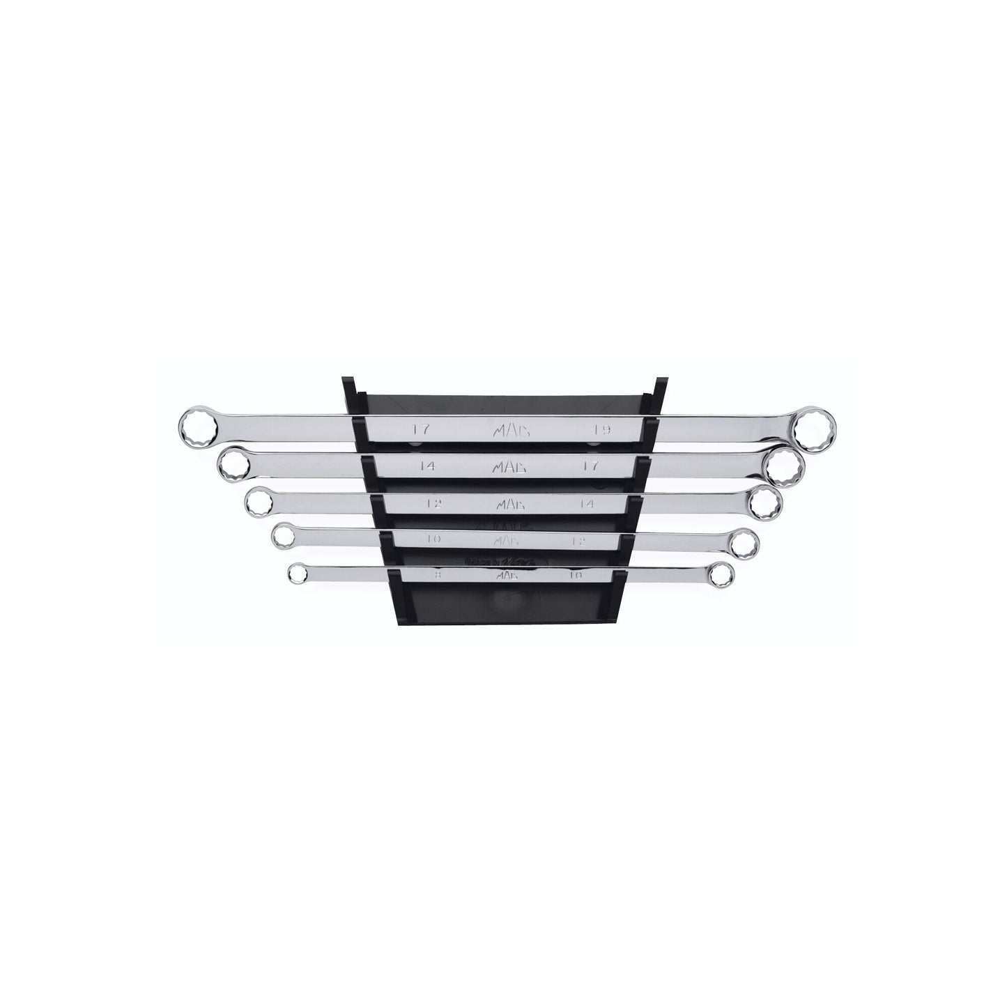 5-PC. Metric High-Performance Long Double-Box Wrench Set - 12-PT.