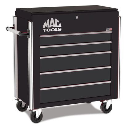 5-Drawer Utility Cart w/ Full Lid - Galaxy Black