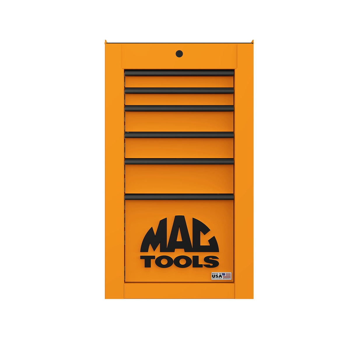 Tech™ Series 6-Drawer Side Cabinet with PowerTech™ Drawer - Fireball Orange