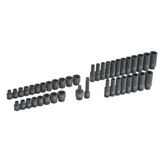 42-PC. 3/8" Drive Combination Impact Socket Set - 6-PT.
