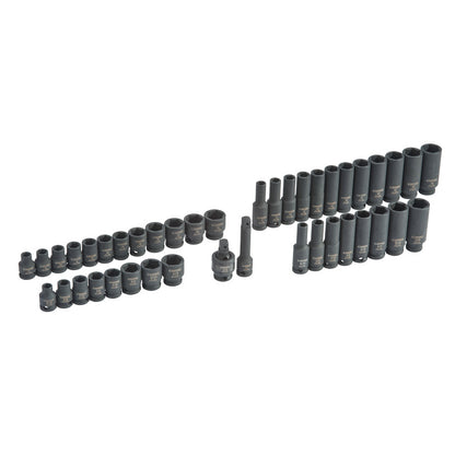42-PC. 3/8" Drive Combination Impact Socket Set - 6-PT.