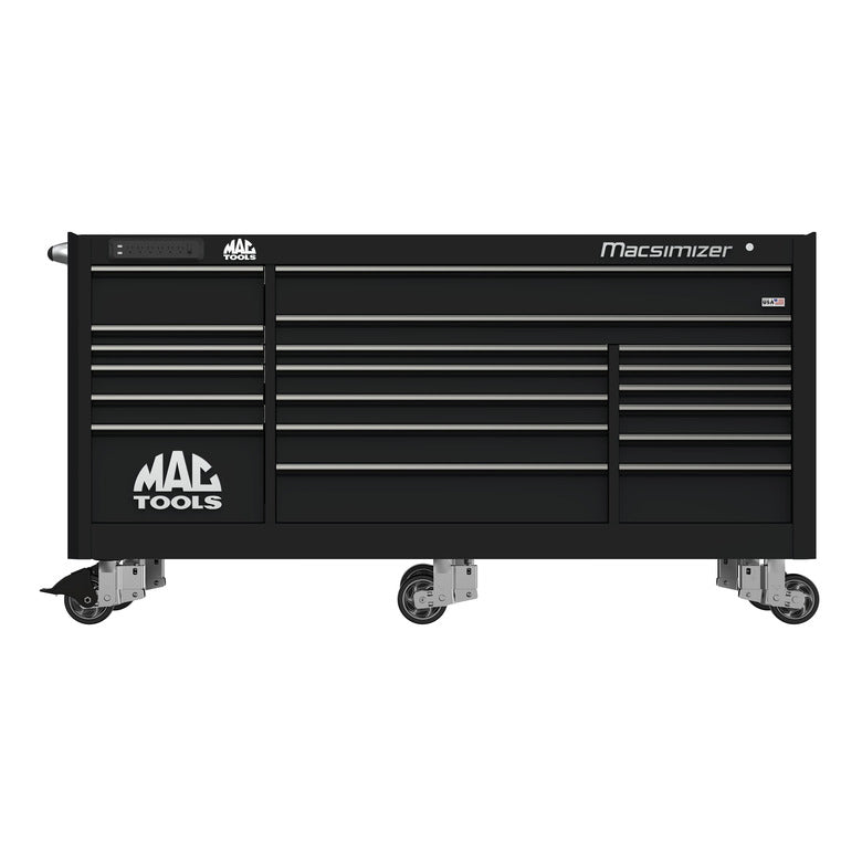 Macsimizer® 21-Drawer Workstation - Galaxy Black - M8827P-BK